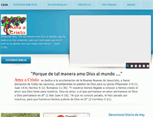 Tablet Screenshot of amacristo.com